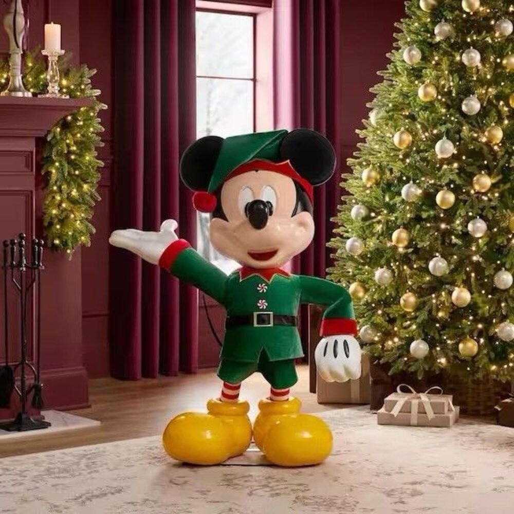 Disney 4 FT Animated Mickey Mouse Interactive Holiday Christmas Animatronic 2026
